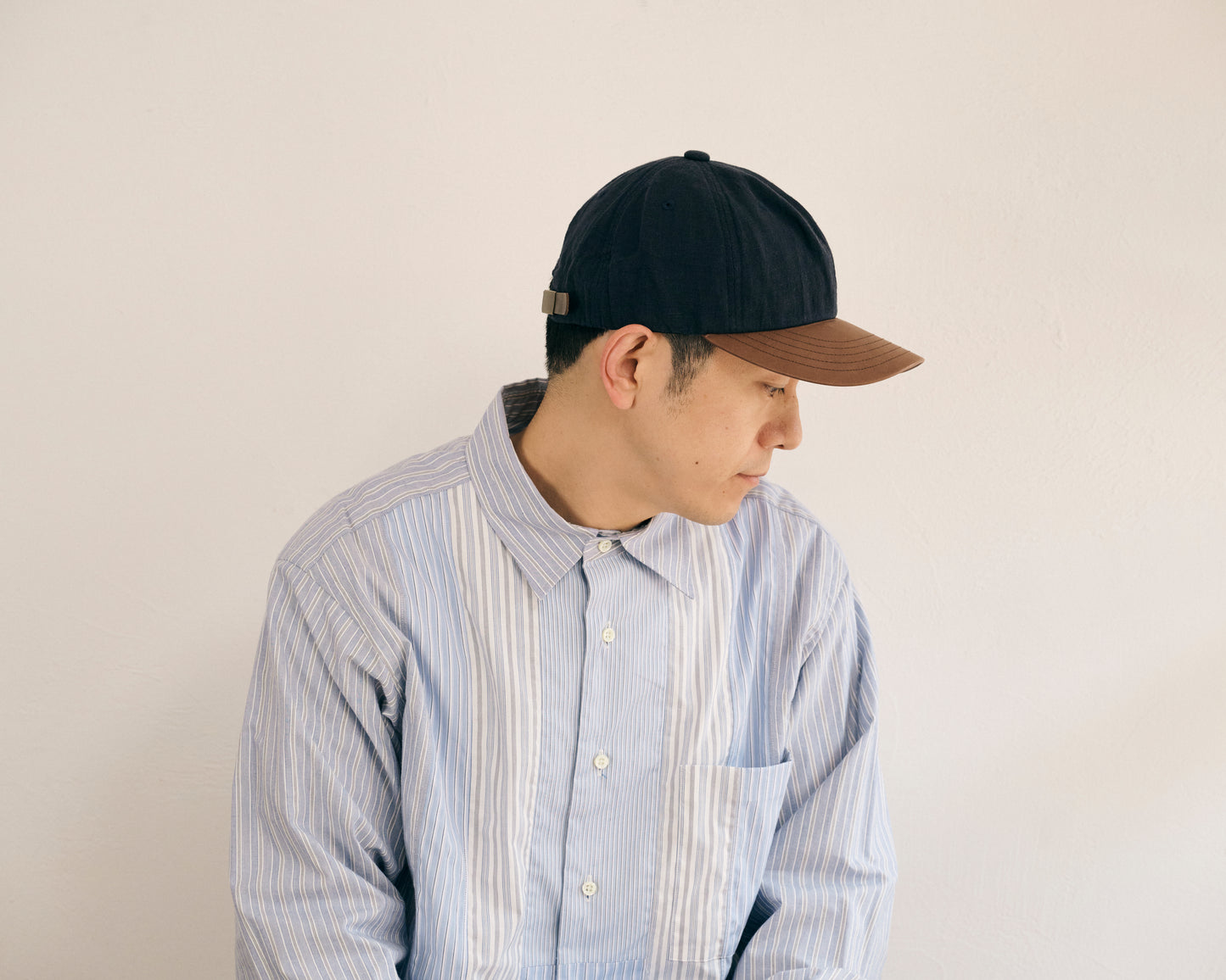 morno № 724513 レザー×リネンB.B.キャップ