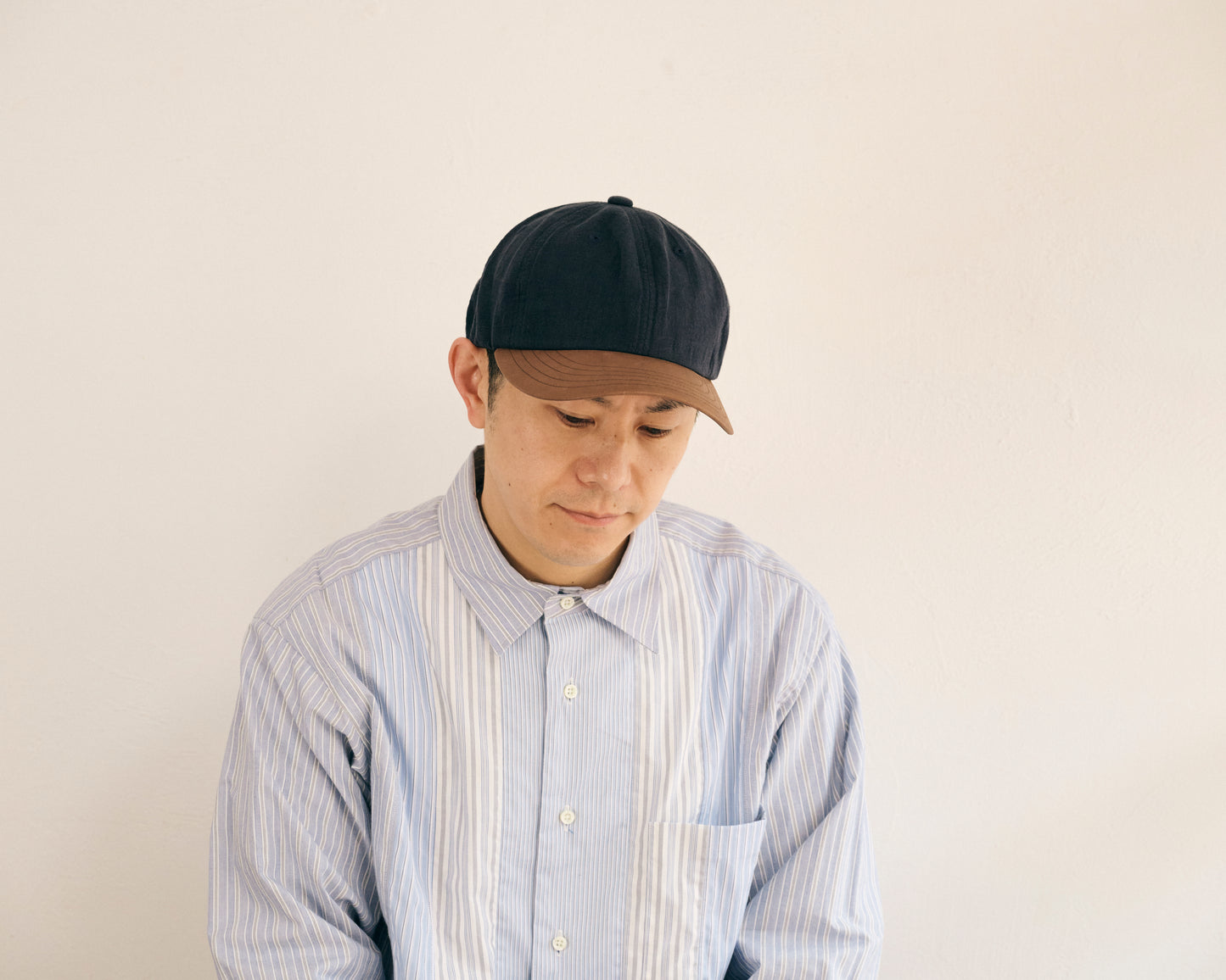morno № 724513 レザー×リネンB.B.キャップ