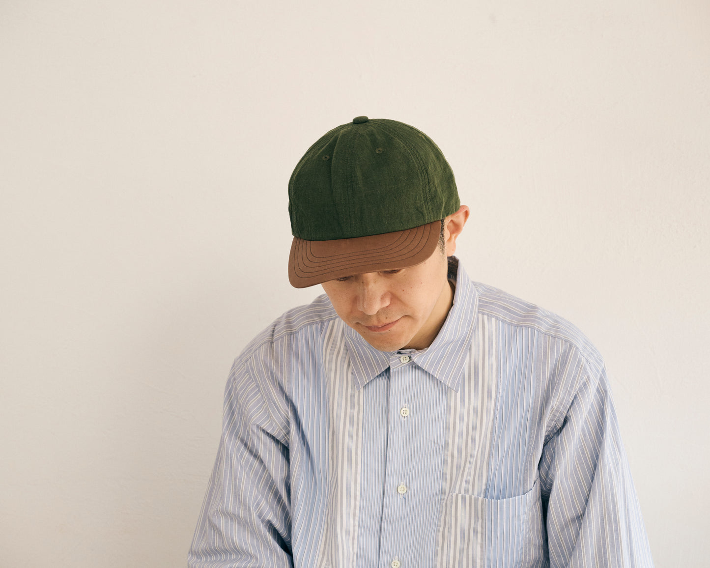 morno № 724513 レザー×リネンB.B.キャップ