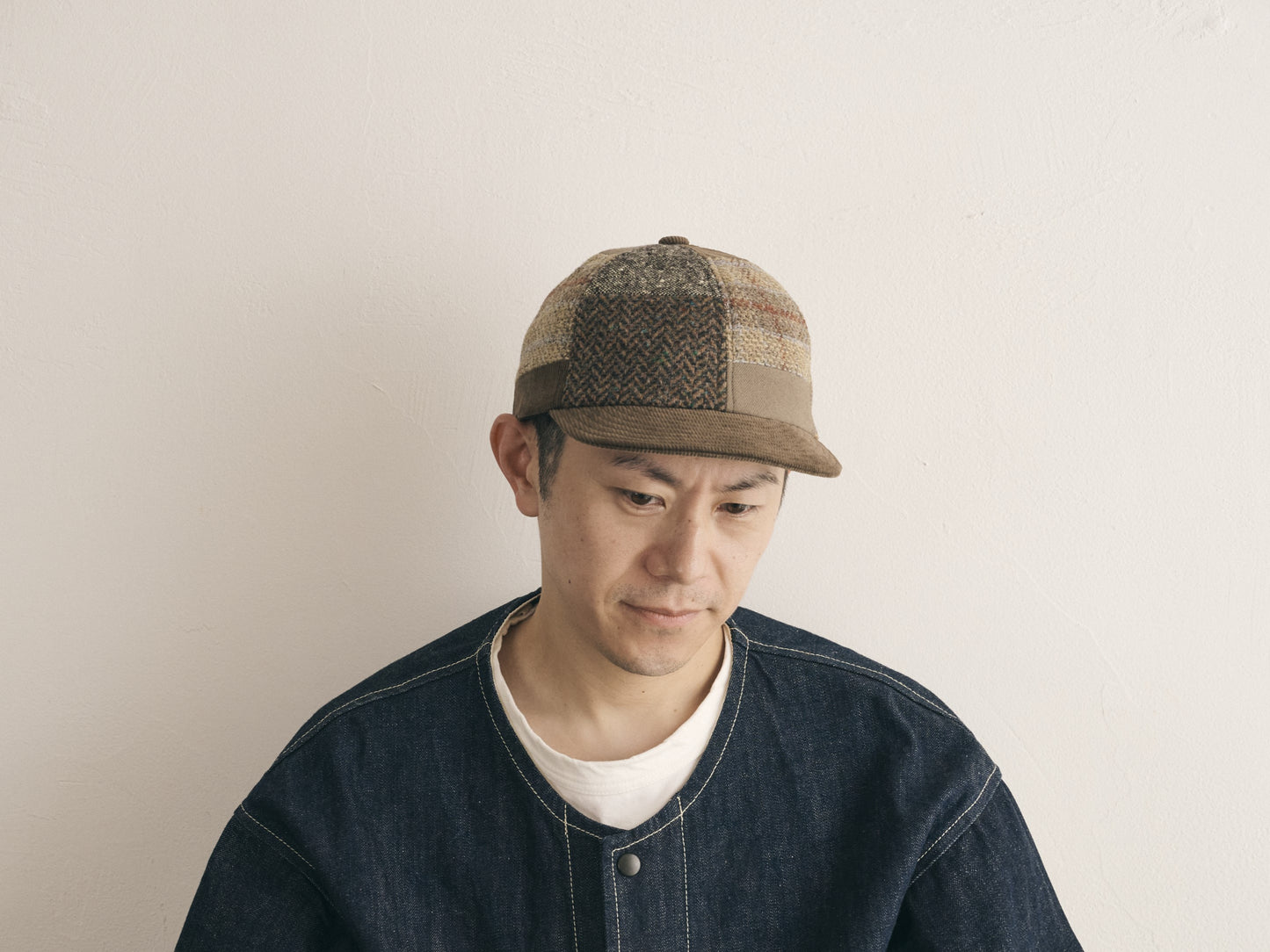 morno №724610  パッチワークショートブリムキャップ 【SOLD OUT】