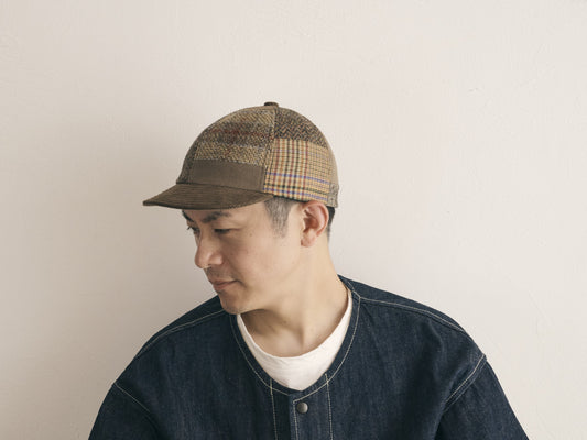morno №724610  パッチワークショートブリムキャップ 【SOLD OUT】
