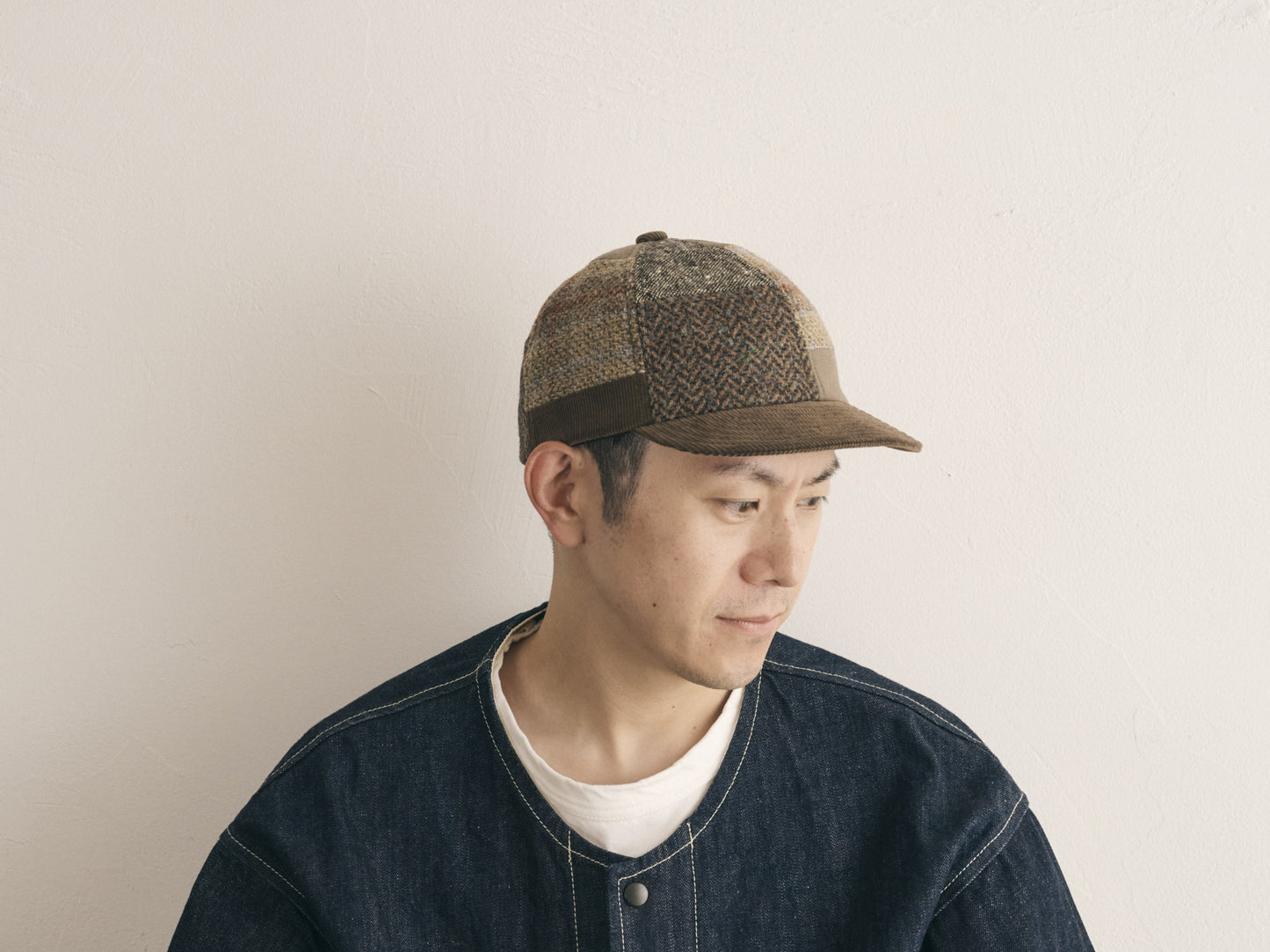 morno №724610  パッチワークショートブリムキャップ 【SOLD OUT】