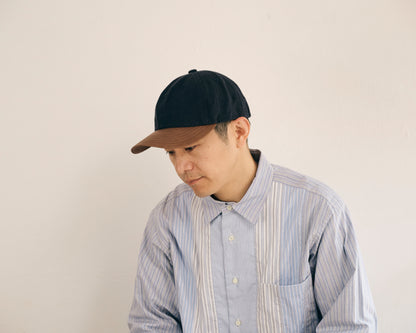 morno № 724513 レザー×リネンB.B.キャップ