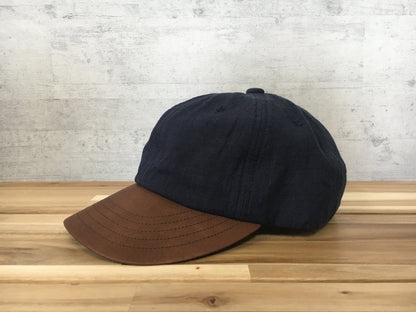 morno № 724513 レザー×リネンB.B.キャップ
