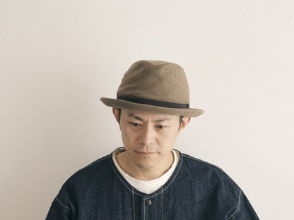 morno № 724618 ウールコットンソフト中折れハット